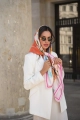 My minelli Sorelle jedwabna apaszka, jedwabna chusta, vogue, moda, modne akcepsoria, prezent idealny, silk scarf