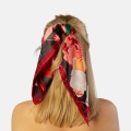 Jedwabna apaszka chusta MY Minelli Lady In Red Icon no.3 silk scarf