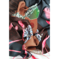 Apaszka jedwabna chusta dwusgtronna My Minelli Icon no.11 GLAMOUR silk scarf